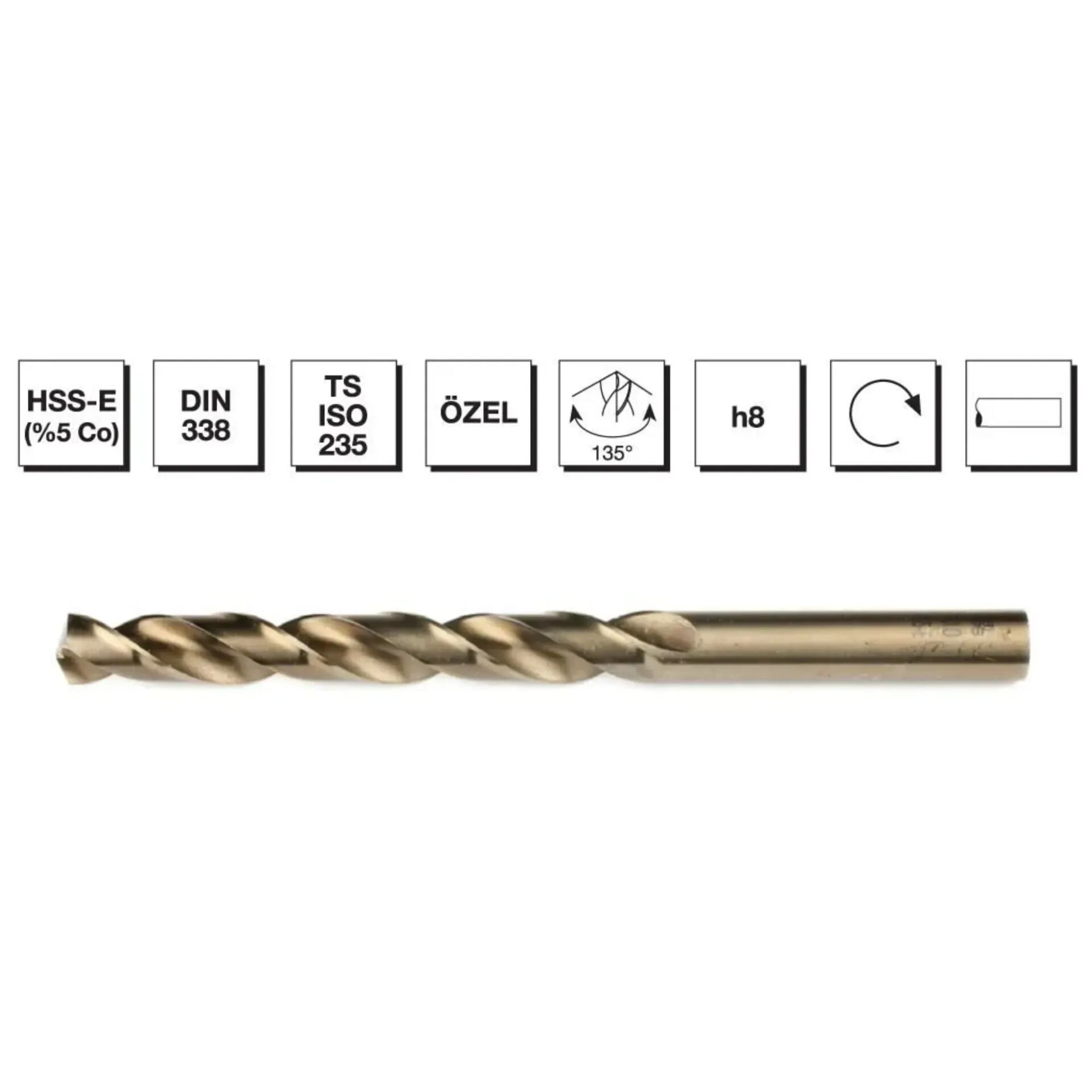 MTE HSS MATKAP UCU ALTIN SR DIN338 6.5 MM 5000650