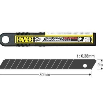 KDS MAKET BIÇAĞI YEDEĞİ 9 MM SİYAH KOD:SB-10B EVO