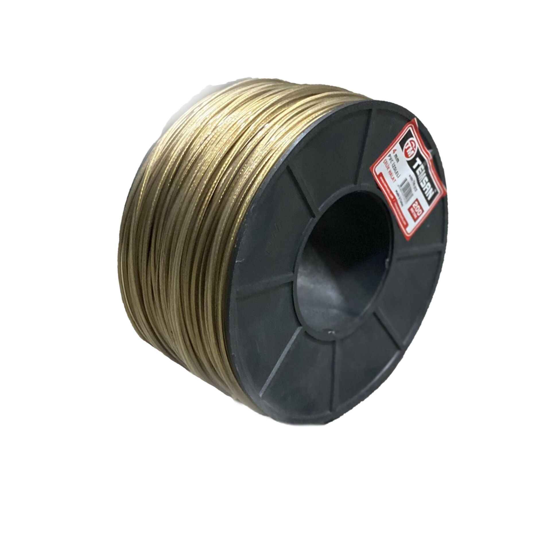 ŞEFFAF İZOLELİ ÇELİK HALAT 4 MM
