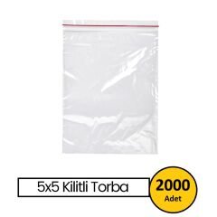 KİLİTLİ POŞET 5x5 25 MİC.(2000 AD.)