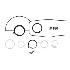 BOSCH TAŞLAMA SİPERİ KAPAKSIZ 180 MM 2605510297
