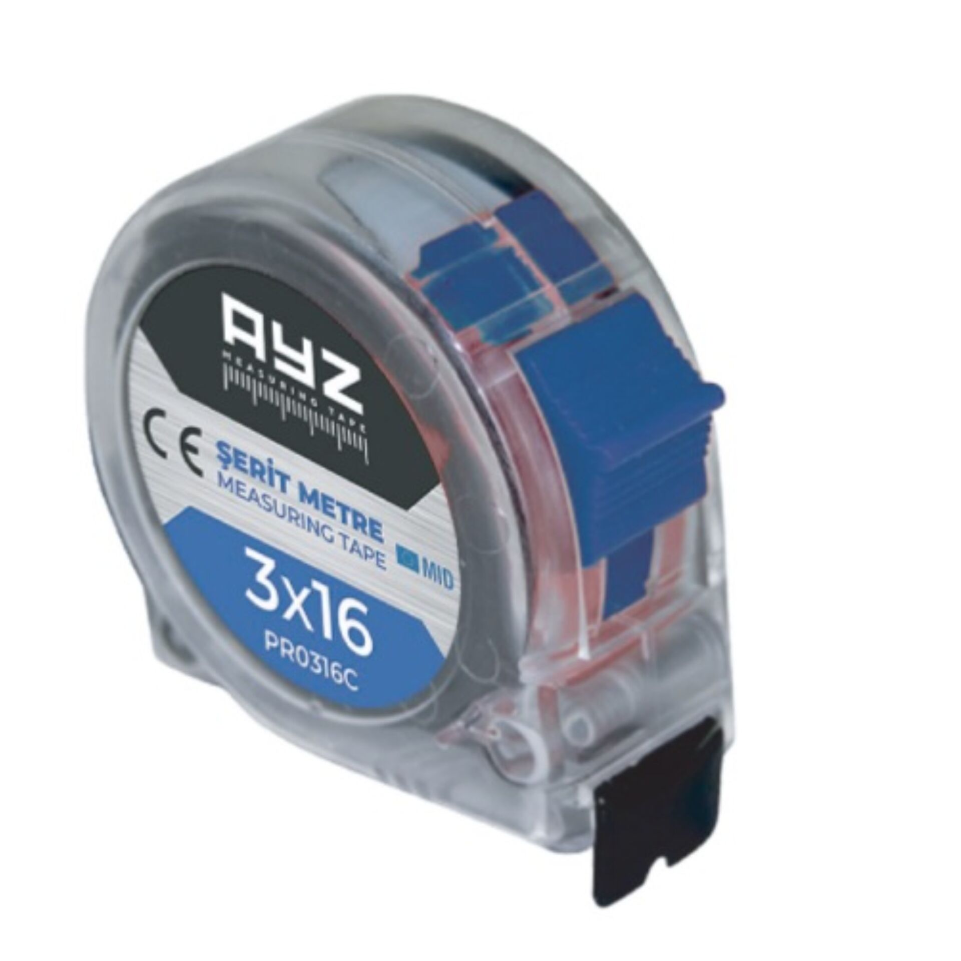 AYZ ŞERİT METRE ŞEFFAF (PR0316C) 3x16 MT