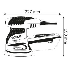 BOSCH EKSANT. ZIMPARA 250W GEX125-1AE 0601387500