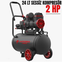 CATPOWER SESSİZ-YAĞSIZ KOMPRESÖR 24 LT CAT1126