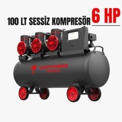 CATPOWER SESSİZ-YAĞSIZ KOMPRESÖR 100 LT CAT1102