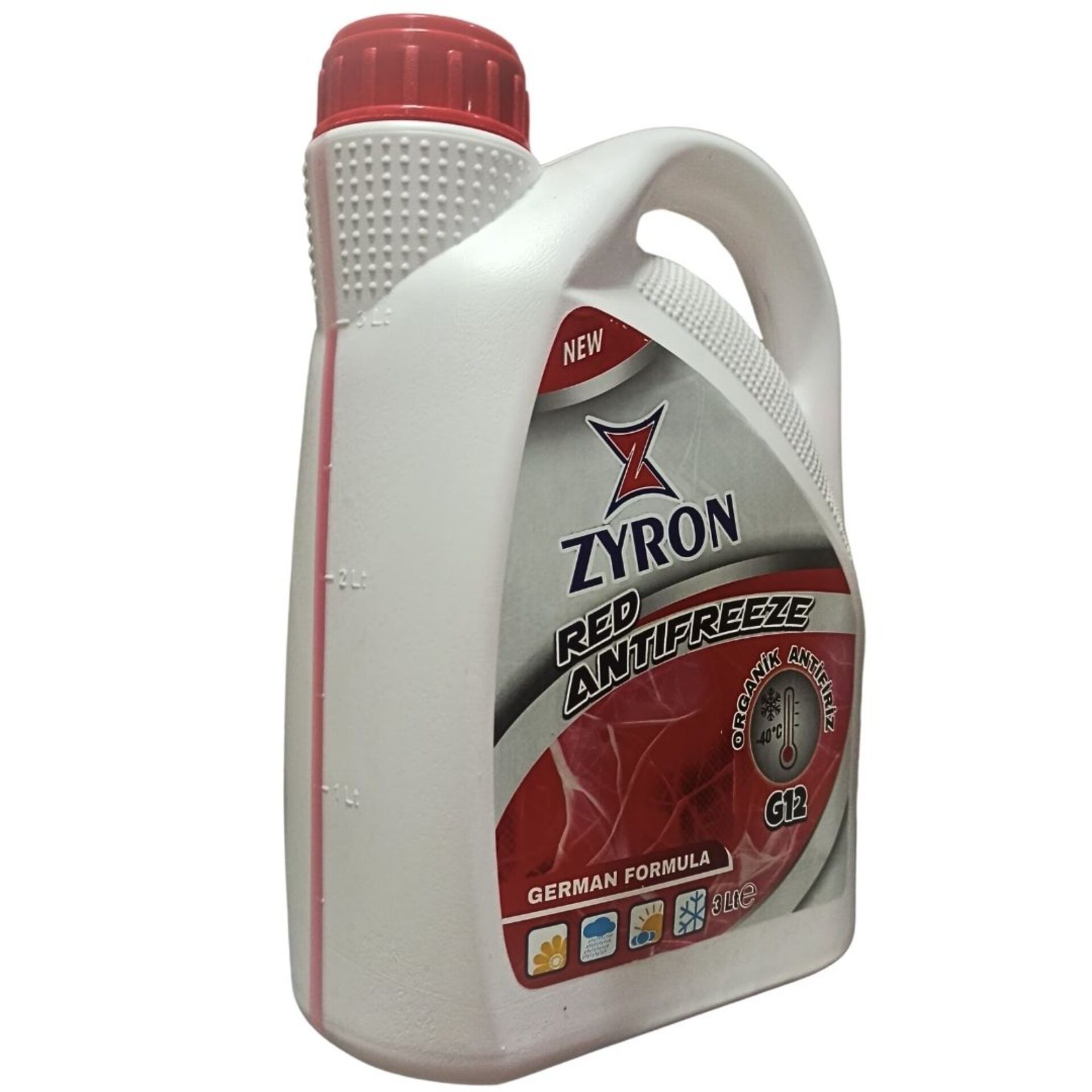 ZYRON ANTİFİRİZ KIRMIZI 3 LT