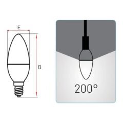 PANASONİC LED LAMBA 4.9W BEYAZ E14 470LM 6500K