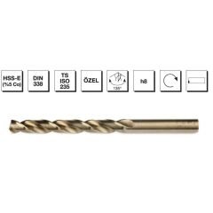 MTE HSS MATKAP UCU ALTIN SR DIN338 8 MM 5000800