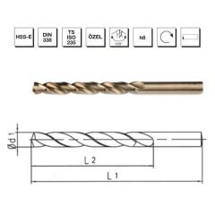MTE HSS MATKAP UCU ALTIN SR DIN338 8 MM 5000800