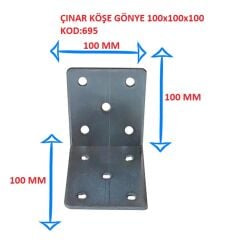 ÇINAR KÖŞE GÖNYE 100x100x100 KOD:695
