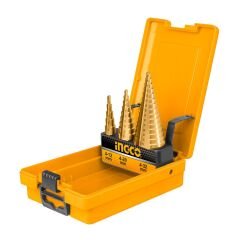 İNGCO AKSDS0301 KADEMELİ MATKAP UCU SETİ 3 LÜ