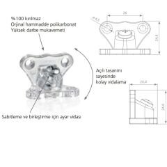 CANEX AÇILI ÇEKTİRME ŞEFFAF