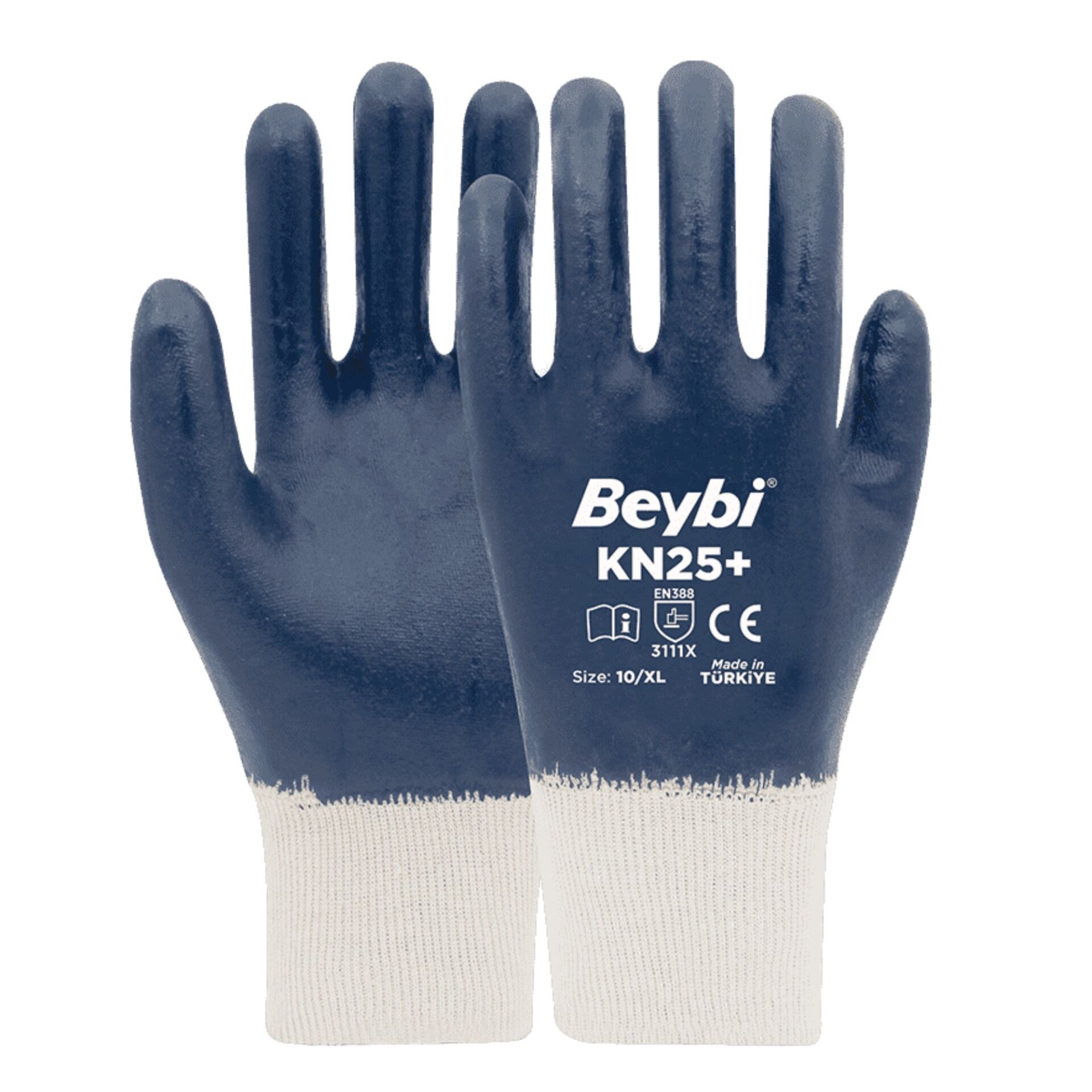 BEYBİ KN25+(PLUS) NİTRİL ELDİVEN LACİVERT NO:10