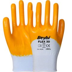 BEYBİ FLEX30 NİTRİL ELDİVEN SARI NO: 9