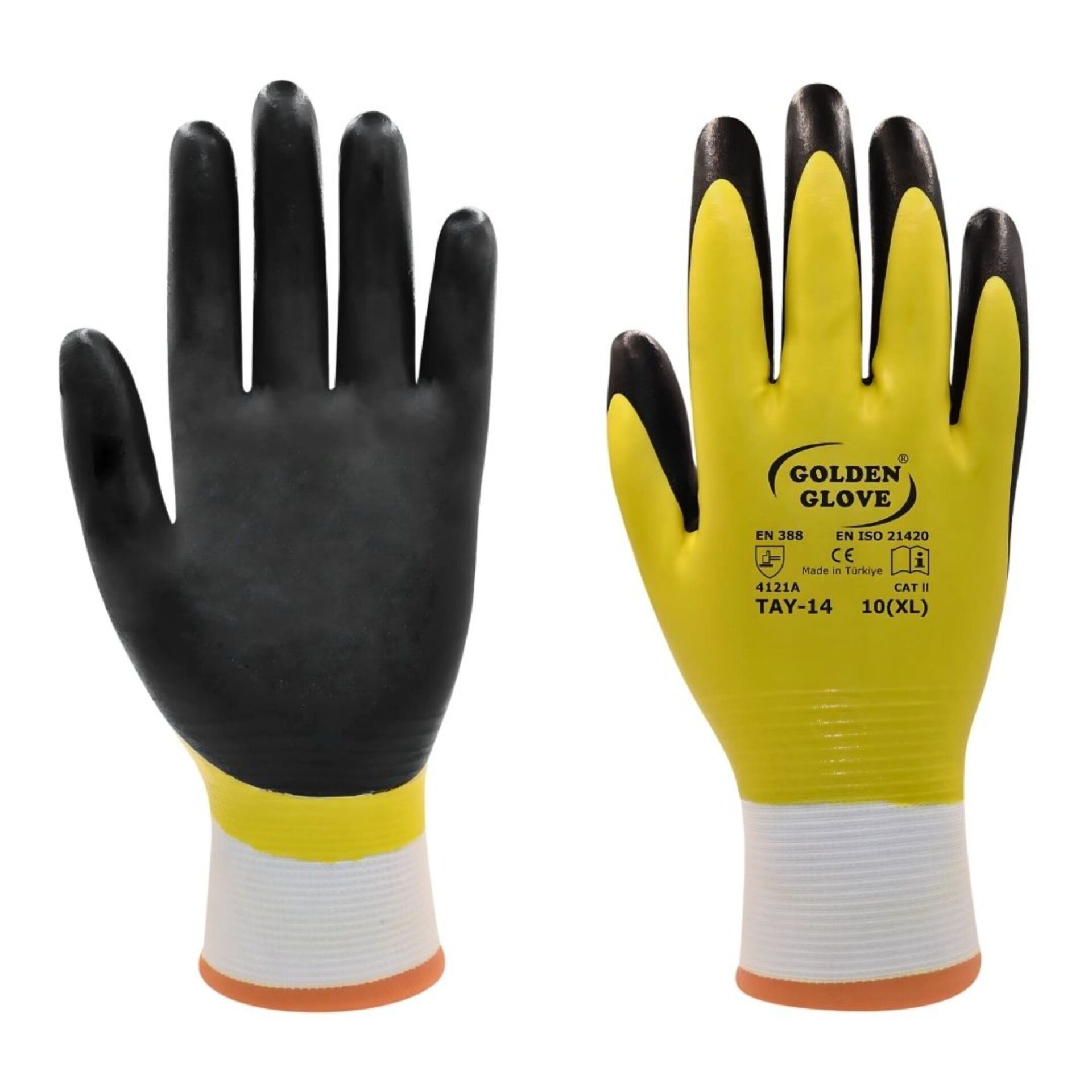 GOLDEN GLOVE TAY-14 ELDİVEN SARI-SİYAH NO:10