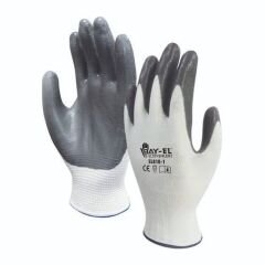 BAYEL EL001 ELDİVEN EXTRA BEYAZ-GRİ NO:10