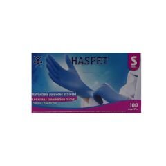 HASPET MAVİ PUDRASIZ NİTRİL MUAYENE ELDİVENİ S