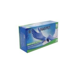 HASPET MAVİ PUDRASIZ NİTRİL MUAYENE ELDİVENİ M