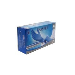 HASPET MAVİ PUDRASIZ NİTRİL MUAYENE ELDİVENİ XL