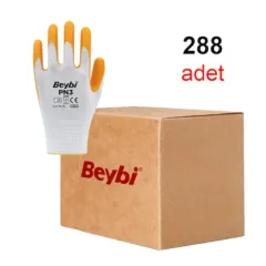 BEYBİ PN3 NAYLON NİTRİL ELDİVEN SARI NO: 10