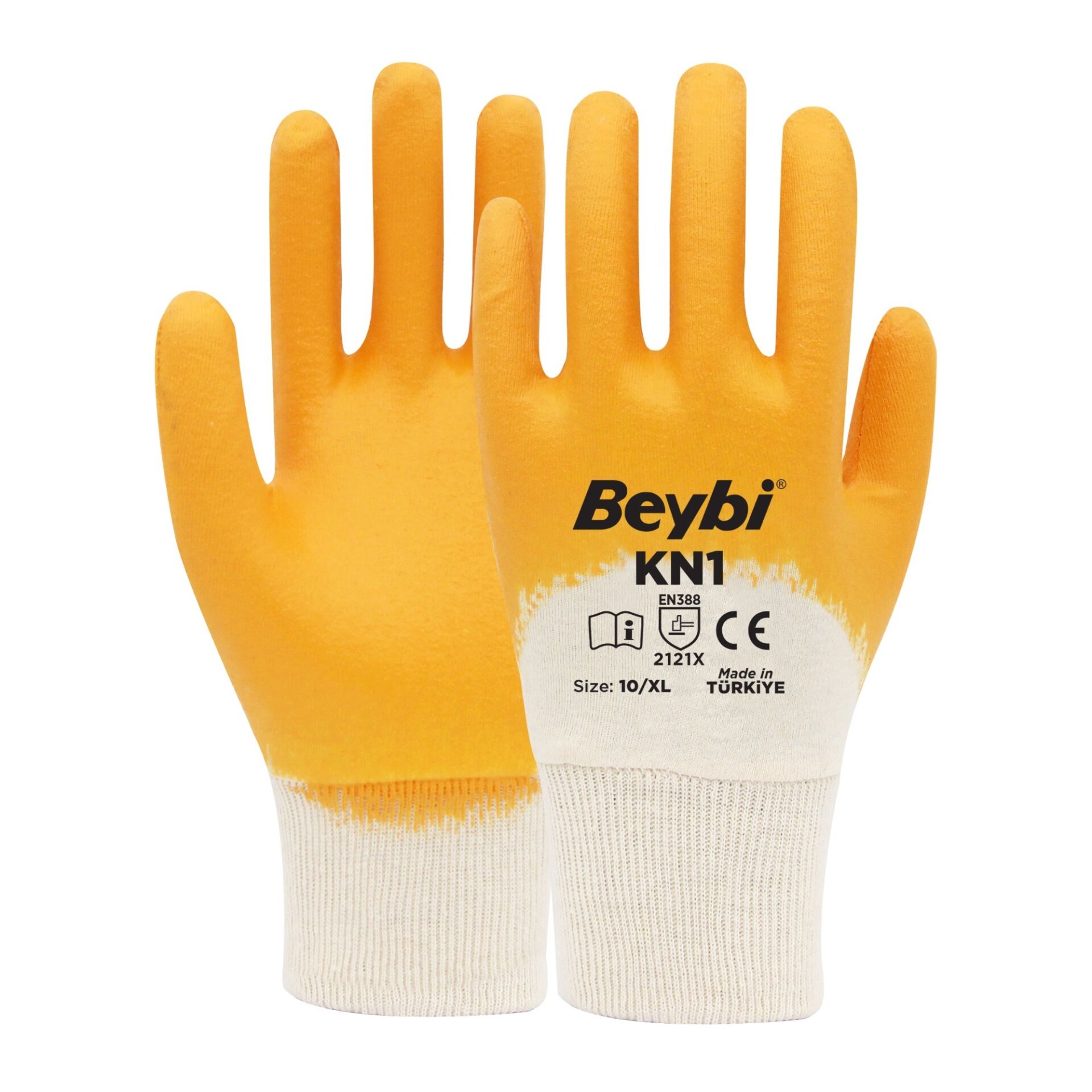 BEYBİ KN1 NİTRİL ELDİVEN SARI NO: 10