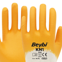 BEYBİ KN1 NİTRİL ELDİVEN SARI NO: 10