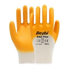 BEYBİ KN2 FLEX NİTRİL ELDİVEN SARI NO: 10
