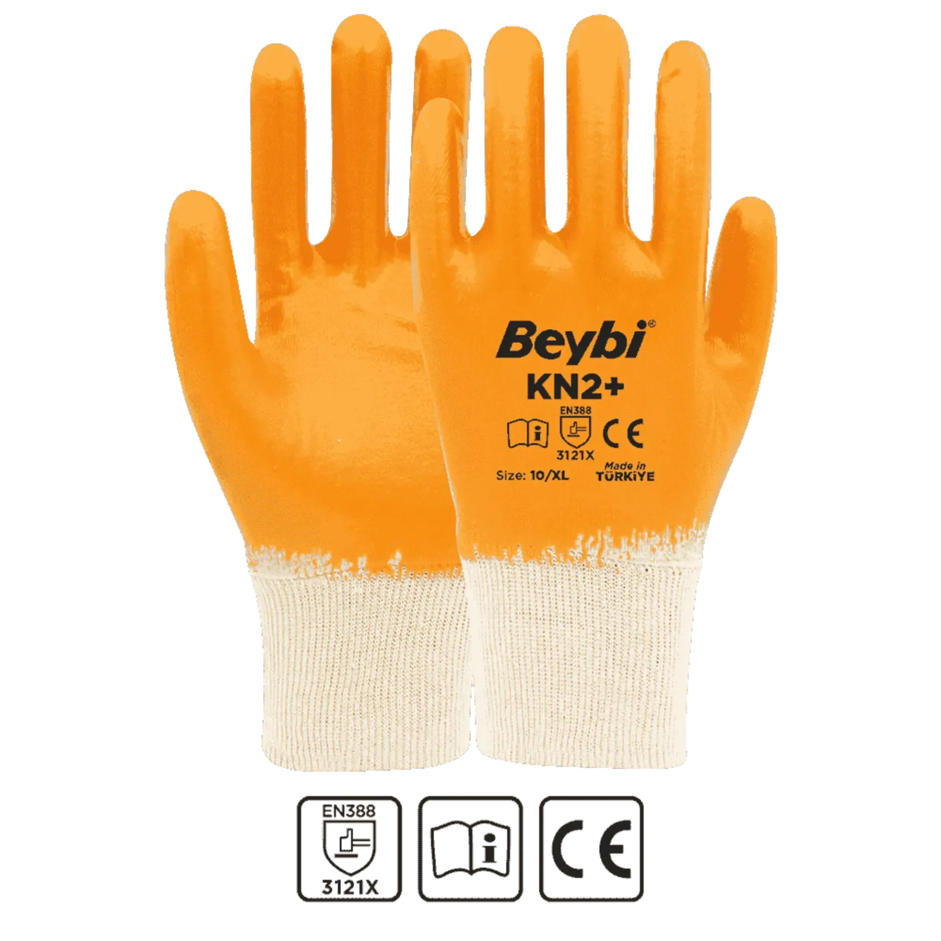 BEYBİ KN2+ (PLUS) NİTRİL ELDİVEN SARI NO: 10