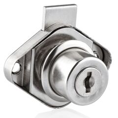 CANEX OVAL TİP ÇEKMECE KİLİDİ NİKEL