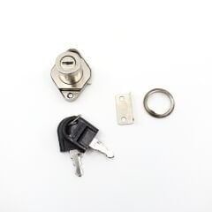 CANEX OVAL TİP ÇEKMECE KİLİDİ NİKEL