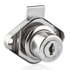 CANEX OVAL TİP ÇEKMECE KİLİDİ NİKEL