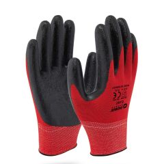 DEMİR SAFETY NİTRİL ELDİVEN KIRMIZI SİYAH NO:10