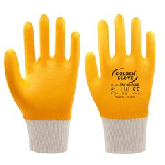 GOLDEN GLOVE TAY-02+PLUS NİTRİL ELDİVEN SARI NO:9