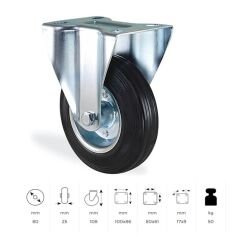 KAMA SERVİS TEKERİ SABİT 80 MM (SLP080İ)