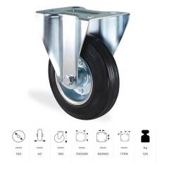 KAMA SERVİS TEKERİ SABİT 150 MM (SLP150İ)