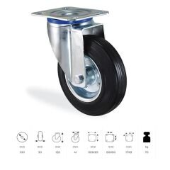 KAMA SERVİS TEKERİ DÖNER 100 MM (SLP100)