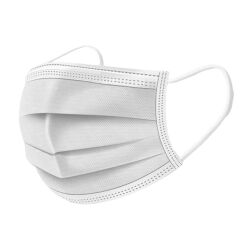 ÜÇ KATLI MEDİKAL MASKE BEYAZ (KUTU 50 ADET)