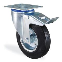 KAMA SERVİS TEKERİ FRENLİ DÖNER 100 MM (SLP100F)