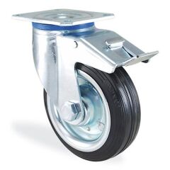 KAMA SERVİS TEKERİ FRENLİ DÖNER 150 MM (SLP150F)