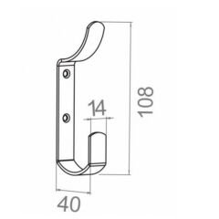 ÇENGEL METAL ASKI SİYAH BA860SY