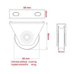 KEPLİ RAY MAKARA TAKMATİK 30 MM