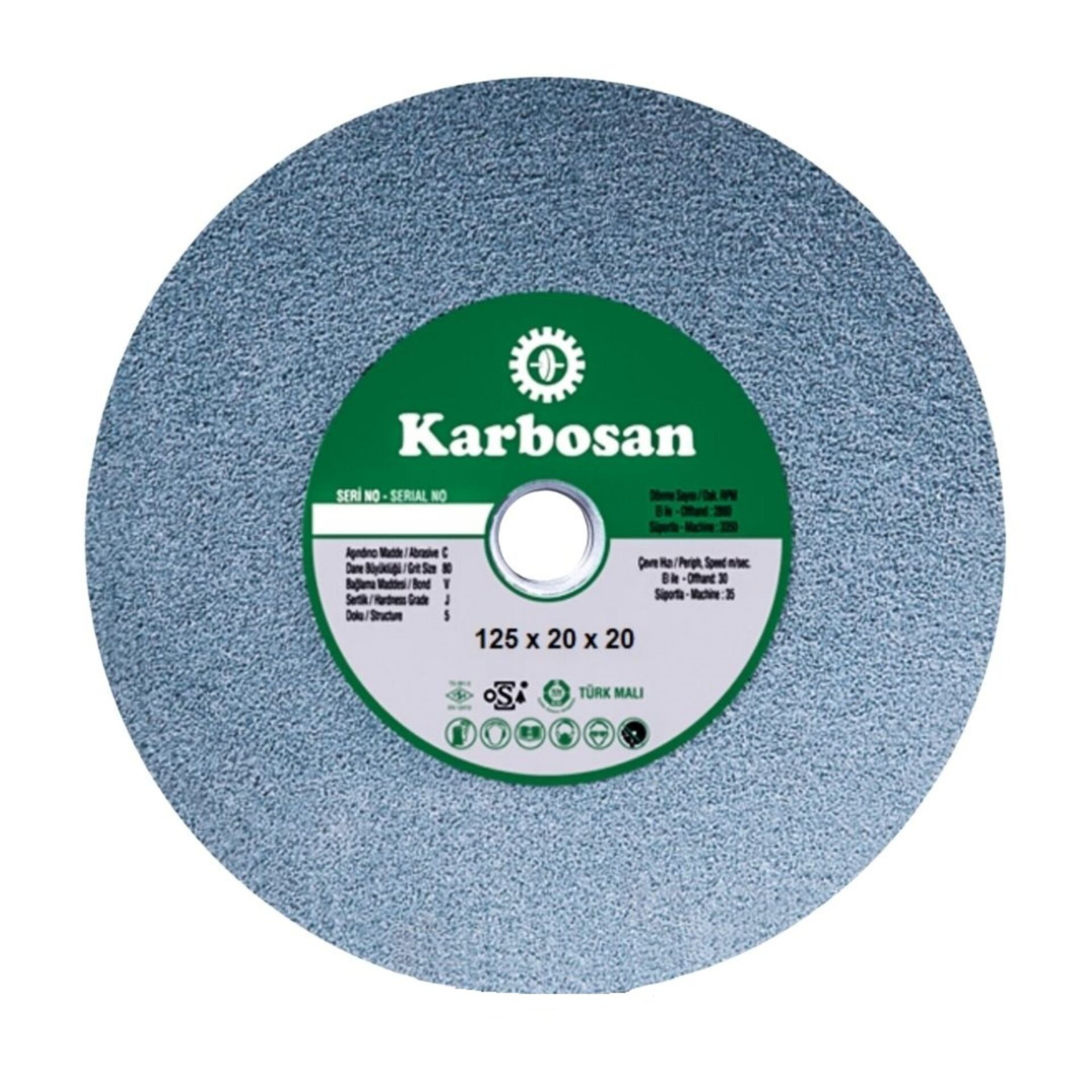 KARBOSAN ELMAS BİLEME TAŞI 125x20x20 SC (920450)