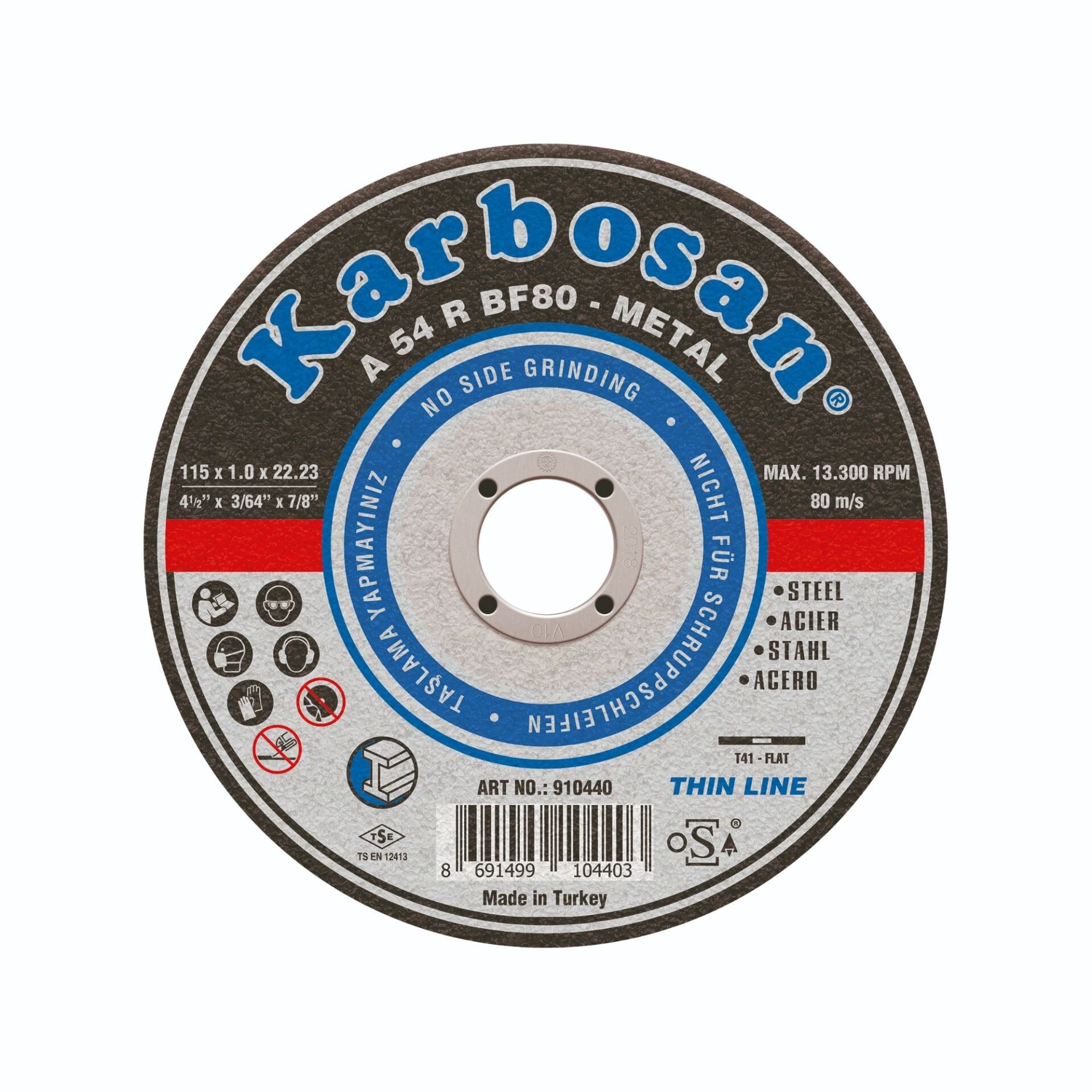 KARBOSAN METAL İNCE KESME 115x1.0x22 (910440)
