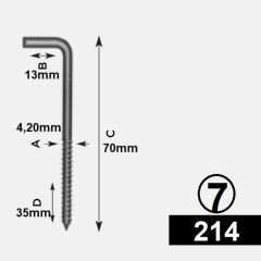 ERSA KORNİŞ ÇİVİSİ 7 KOD:214