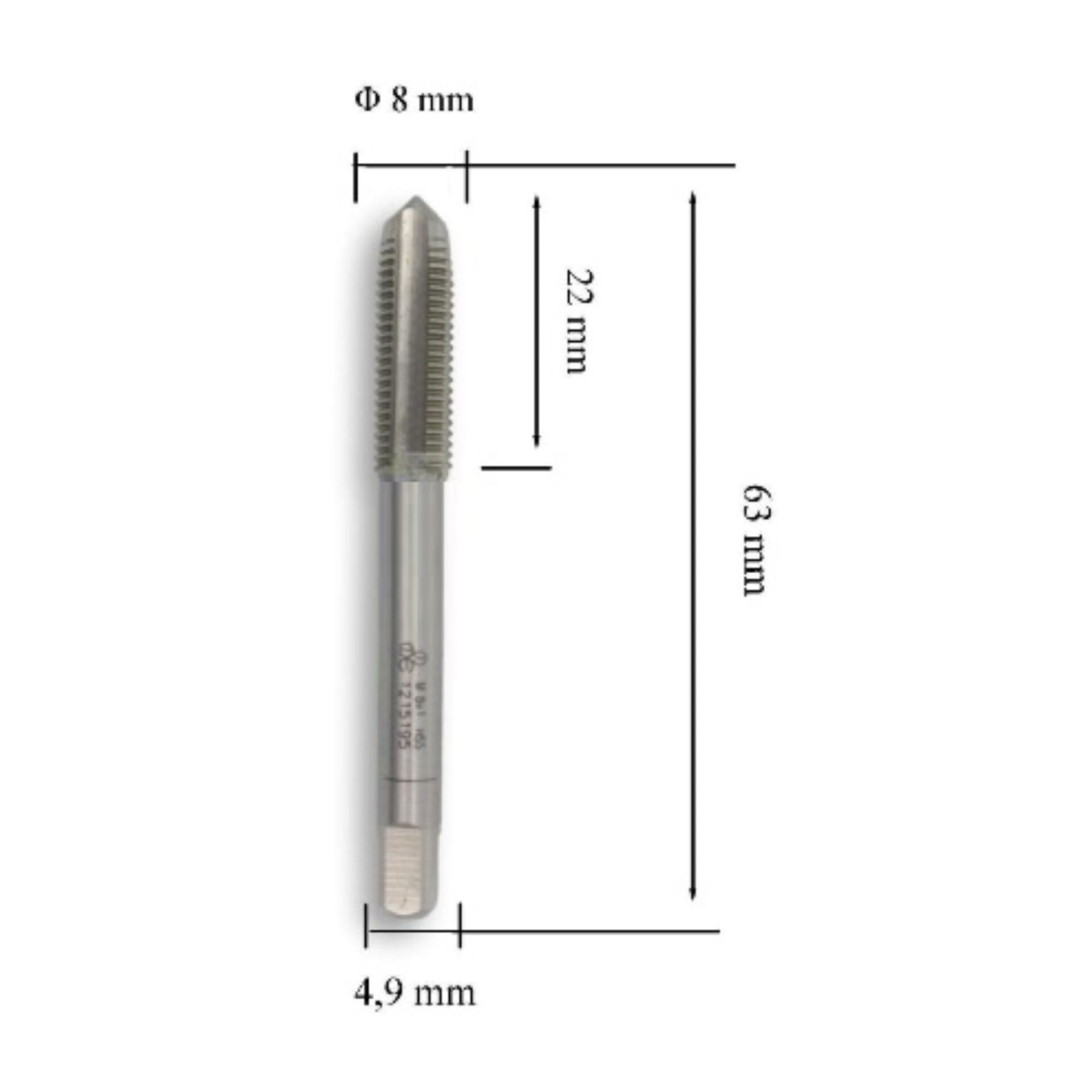 MTE HSS 2 Lİ TK KLAVUZ DIN2181 M8x1.0 102030805