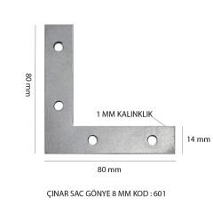 ÇINAR SAC GÖNYE 8 MM KOD:601
