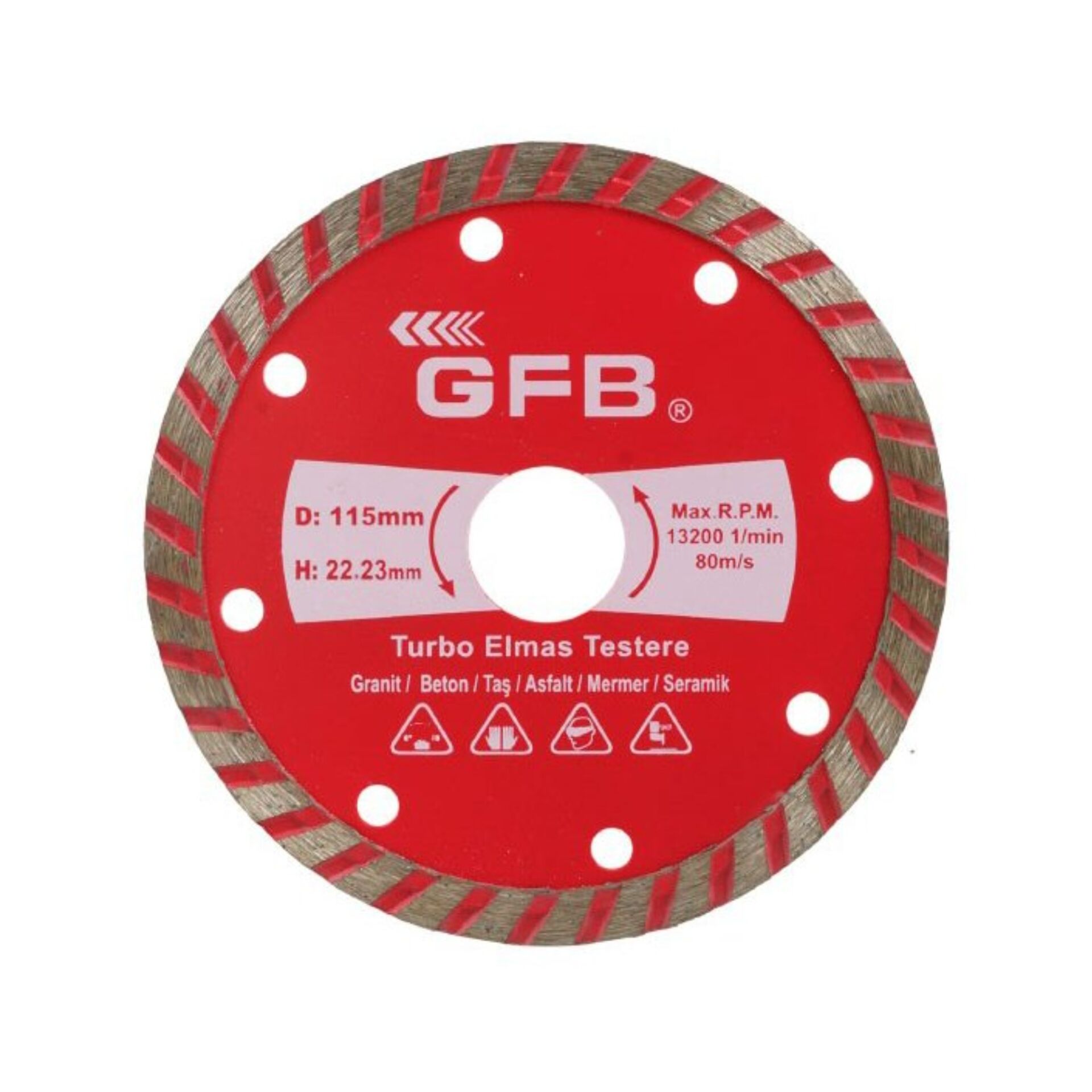 GFB TURBO ELMAS KESİCİ 230 MM