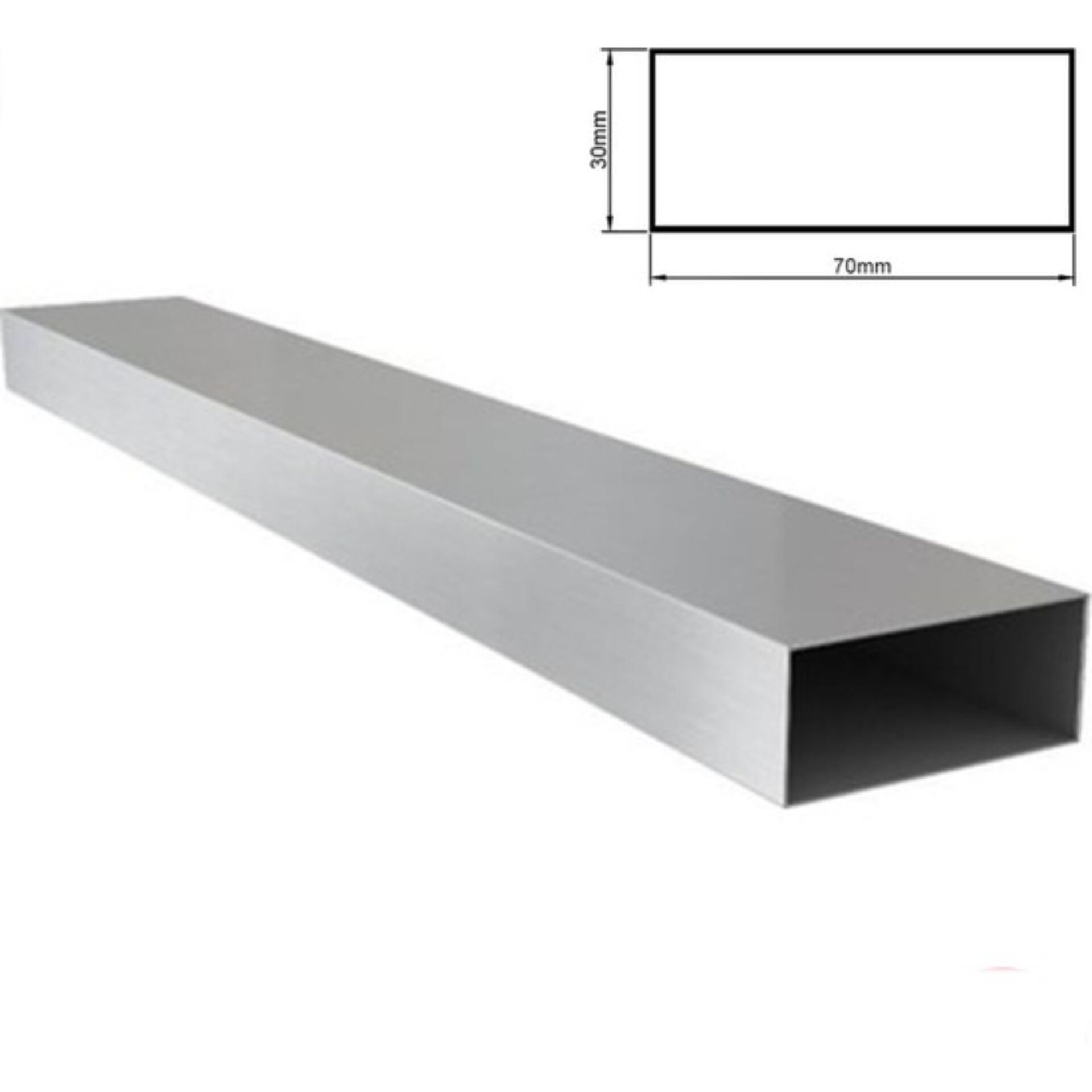 ALÜMİNYUM KUTU MASTAR 70x30 3 MT