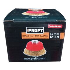 PROFT SAÇAKLI ÇANAK FIRÇA (PRS65) 65 MM