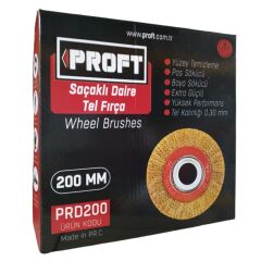 PROFT SAÇAKLI DAİRE TEL FIRÇA (PRD200) 200 MM